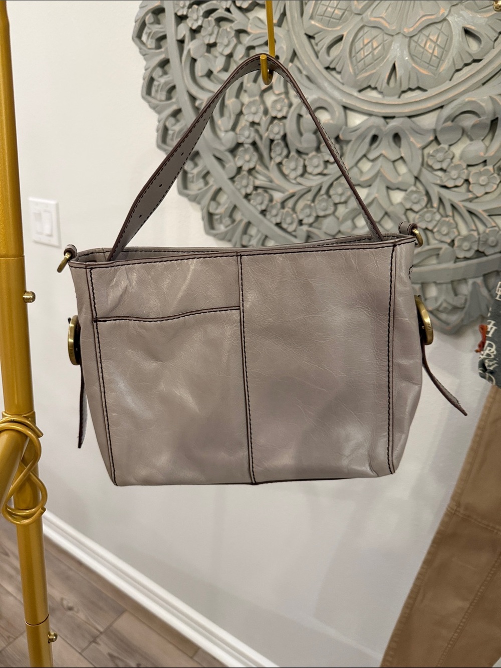 Hobo brand Classic Taupe Leather Shoulder Bag - Women - Picture 2 of 12